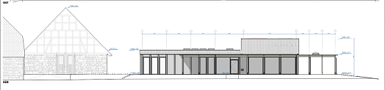 Planungsaufriss für den Neubau (Foto: Pressestelle Landratsamt) Planungsaufriss für den Neubau (Foto: Pressestelle Landratsamt)