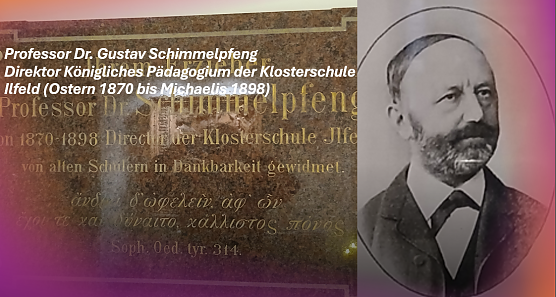 Prof. Dr. Schimmelpfeng - Gedenktafel in der Krypta in Ilfeld (Foto: T.Schäfer) Prof. Dr. Schimmelpfeng - Gedenktafel in der Krypta in Ilfeld (Foto: T.Schäfer)