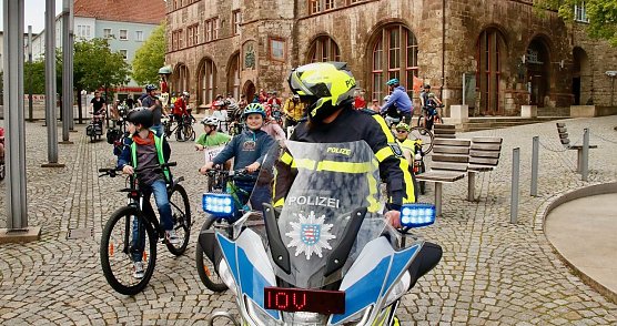 Fahrrad-Demo "Kidical Mass" 2024 in Nordhausen  (Foto: agl)