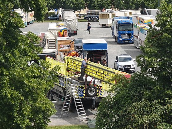 Der Jahrmarkt kommt nach Nordhausen (Foto: Peter Blei) Der Jahrmarkt kommt nach Nordhausen (Foto: Peter Blei)