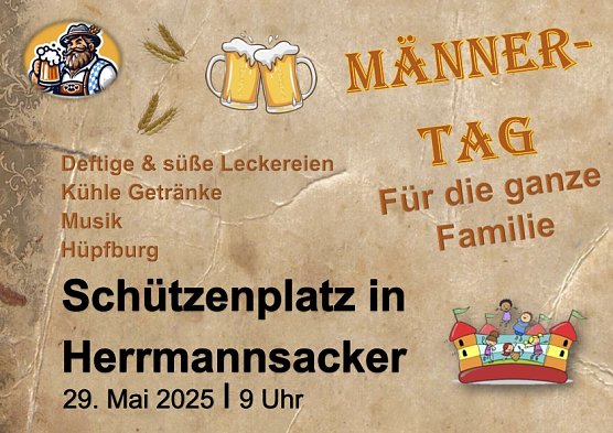 M&auml;nnertagsplakt (Foto: Sandra Ludwig)