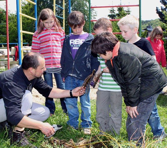 Immer sch&ouml;n gie&szlig;en (Foto: J. Piper)