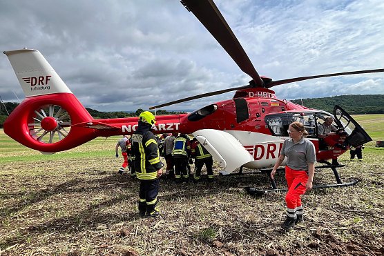 Rettungshubschrauber heute im Einsatz (Foto: S.Dietzel)