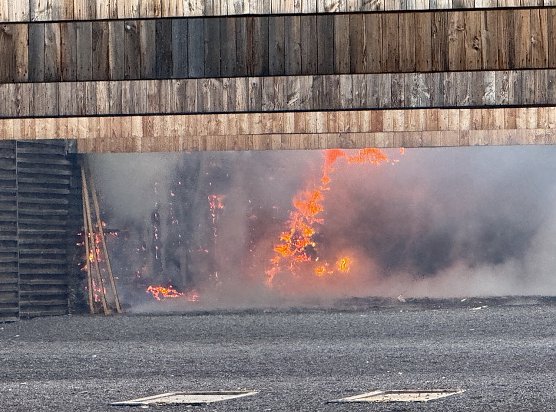 Brand in der Bundeswehr-Schie&szlig;anlage (Foto: S.Dietzel)