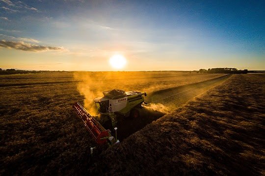 L&auml;nge und Breite von M&auml;hdreschern und Traktor-Gespannen werden von vielen Verkehrsteilnehmern untersch&auml;tzt.  (Foto: ADAC Hessen-Th&uuml;ringen e.V. - Steve Bauerschmidt )