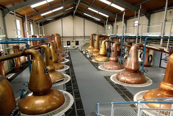 Die Glenfiddich-Whiskybrennerei (Foto: Karl Gebhardt) Die Glenfiddich-Whiskybrennerei (Foto: Karl Gebhardt)