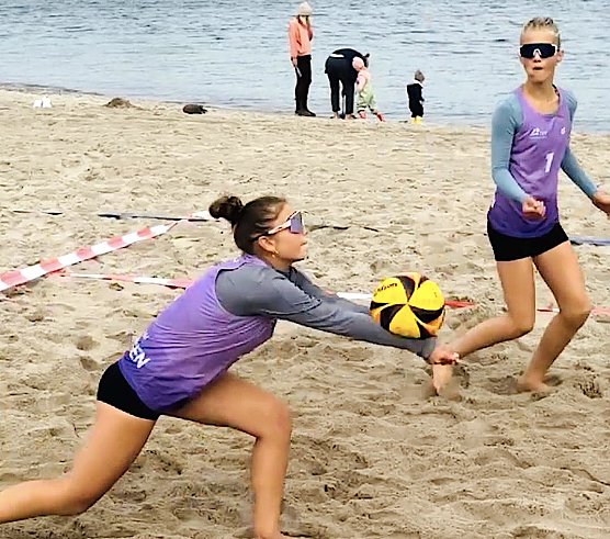 Lucie und Magdalena traten als Thüringen-Team am Timmendorfer Strand an (Foto: SVC) Lucie und Magdalena traten als Thüringen-Team am Timmendorfer Strand an (Foto: SVC)