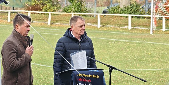 Jens Eisenschmidt und Ronny Schwolow erinnerten an unvergessliche gemeinsame Momente (Foto: nnz) Jens Eisenschmidt und Ronny Schwolow erinnerten an unvergessliche gemeinsame Momente (Foto: nnz)
