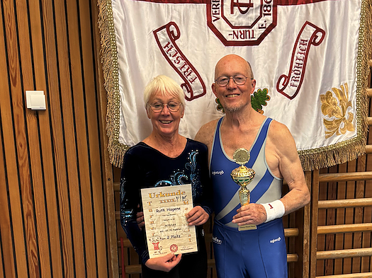 Ruth Hagene und Frank Lahn in Cottbus (Foto: TSV Nordhausen) Ruth Hagene und Frank Lahn in Cottbus (Foto: TSV Nordhausen)