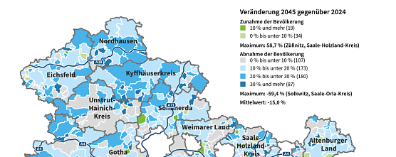 Ergebnisse der 2. Gemeindebev&ouml;lkerungs&shy;vorausberechnung (Foto: Landesamt Statistik)