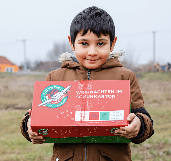 Die Pakete der Aktion "Weihnachten im Schuhkarton" haben inzwischen ihren Bestimmungsort erreicht (Foto: Manfred N&uuml;tzler)