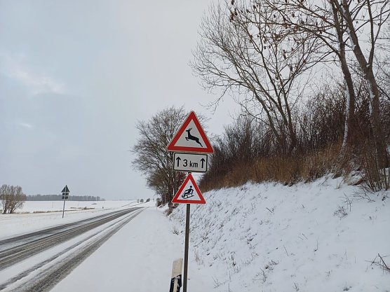 Wer hat das Rodel-Schild gestohlen? (Foto: Eva-Maria Ostwald)