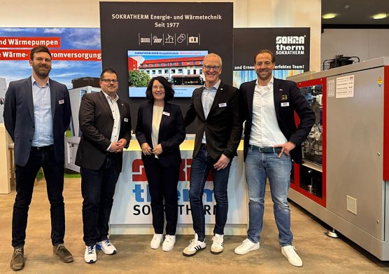 Das Messeteam von Sokratherm. (Foto: Wilhelm Meinhold) Das Messeteam von Sokratherm. (Foto: Wilhelm Meinhold)