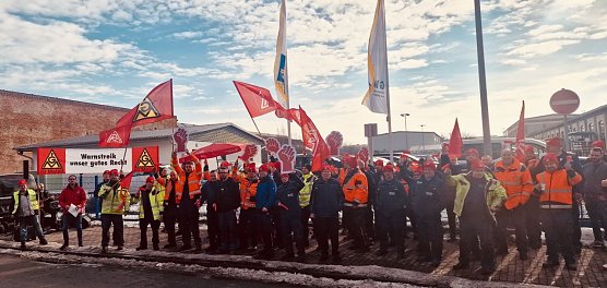 Warnstreik bei GWE in Nordhausen (Foto: agl)