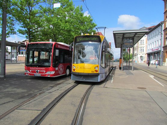 Busse uns Bahnen werden am Freitag und Samstag nur eingeschr&auml;nkt fahren..  (Foto: Stadtwerke Nordhausen)