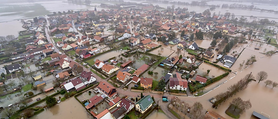 Hochwasser in Heringen 2023/24 (Foto: Pressestelle Landratsamt, Archivbild)