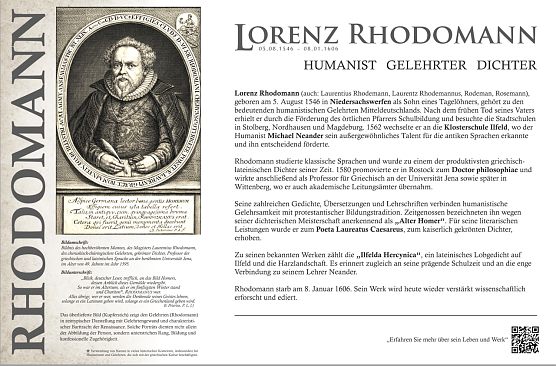 Die Gedenktafel f&uuml;r Lorenz Rhodomann aus Niedersachswerfen (Foto: Tim Sch&auml;fer)