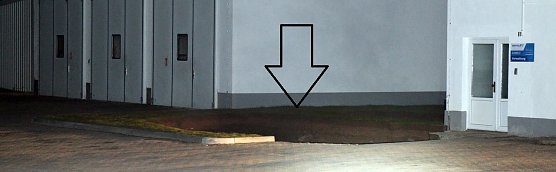 Das erste, klaffende Loch am Abend des 19. Februar (Foto: nnz-Archiv)