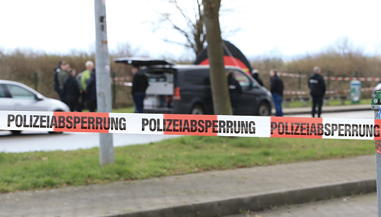 Der Rastplatz Eichsfeld-S&uuml;d wurde teilweise abgesperrt, die Ermittlung vor Ort dauert an (Foto: S. Dietzel)