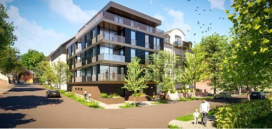 So soll der Neubau aussehen.  (Foto: Visualisierung: WBG S&uuml;dharz)