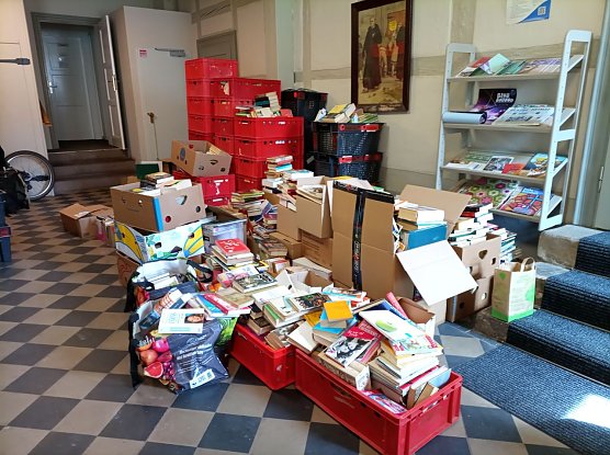 So sieht es derzeit im Pfarrhaus aus.  (Foto: Frank Tuschy)