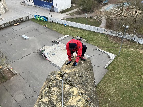 Heute darf wieder auf den Kletterfelsen am Petersberg geklettert werden. (Foto: Mathias Daniel) Heute darf wieder auf den Kletterfelsen am Petersberg geklettert werden. (Foto: Mathias Daniel)