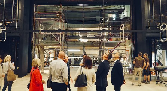Der Blick in den Zuschauerraum des Nordhäuser Theaters zeigt sich noch als Baustelle (Foto: agl) Der Blick in den Zuschauerraum des Nordhäuser Theaters zeigt sich noch als Baustelle (Foto: agl)
