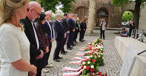 Bild: Die zentrale Gedenkveranstaltung f&uuml;r die Opfer des SED-Unrechts fand in diesem Jahr in Nordhausen statt. 