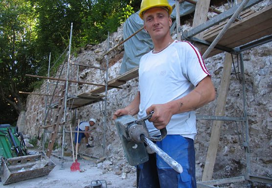 Der Mann mit dem Hammer (Foto: psv) Der Mann mit dem Hammer (Foto: psv)