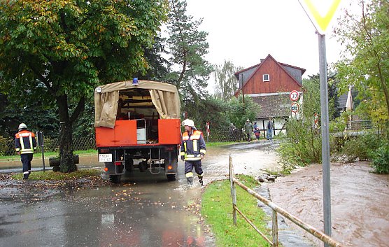 &Uuml;berschwemmung in Werna (Foto: nnz)