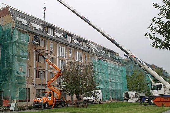 Bauarbeiten in der nordh&auml;user Bahnhofstra&szlig;e (Foto: kr)