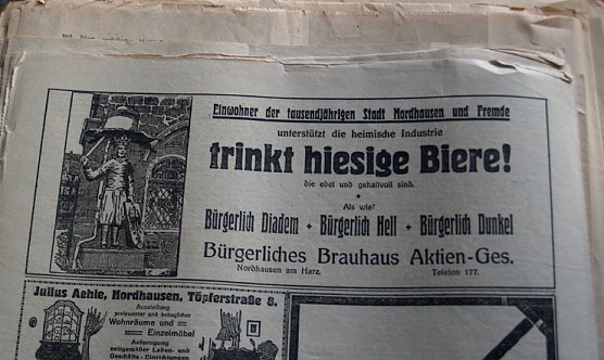 Zeitung von 1927 (Foto: nnz)