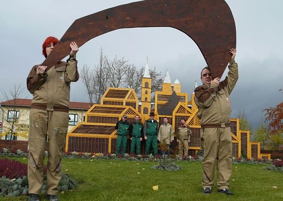 Kreisel ist fertig gestaltet (Foto: nnz)