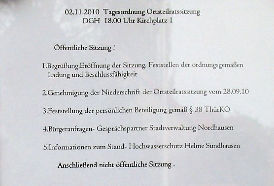 Aushang (Foto: privat)