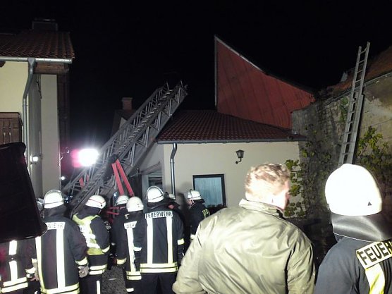 Au&szlig;ergew&ouml;hnlicher Einsatz (Foto: Feuerwehr Hohenstein)