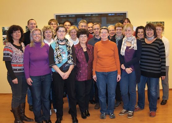 Bei der Probe (Foto: privat) Bei der Probe (Foto: privat)