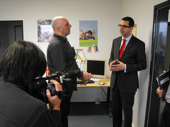 Staatssekretär Zimmermann zu Besuch beim OKN (Foto: Peter Jentsch) Staatssekretär Zimmermann zu Besuch beim OKN (Foto: Peter Jentsch)