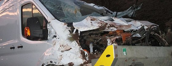 Bild: Crash auf der Autobahn