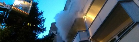 Bild: Brand in der Blumenstra&szlig;e