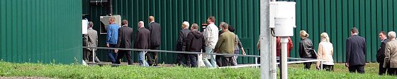 Bild: Biomethan-Anlage besichtigt