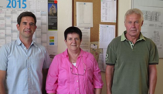 Bild: Von links: Sven Unger, Ingetraud, Hans-Joachim Junker
