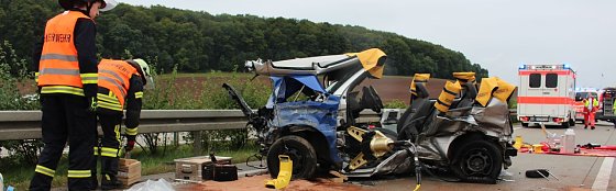 Bild: Unfall auf der A 38