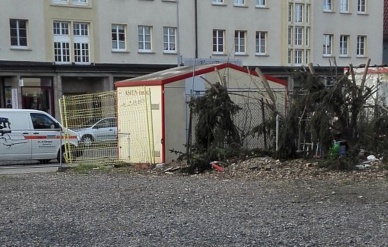 Bild: Schandfelck mitten in der Stadt