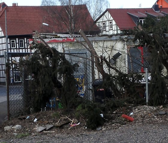 Bild: Schandfelck mitten in der Stadt