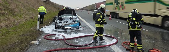 Bild: Einsatz auf der A38
