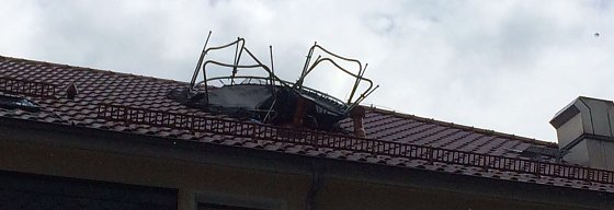 Bild: Trampolin im Dach