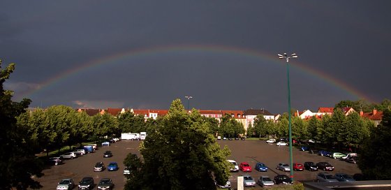 Bild: Regenbogen &uuml;ber Nordhausen