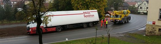 Bild: Abgerutscht und eingegraben