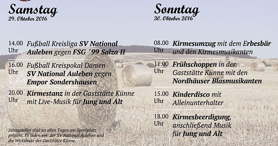 Bild: Der Blick auf das Programm