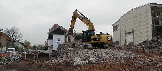 Bild: Hier stand einst der Viergeschosser